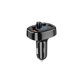 Modulator MP3 smart auto bluetooth handsfree cu incarcator qc 3.0 2x usb 18w 12v-24v Cod: XO-BCC03 - - Roveli