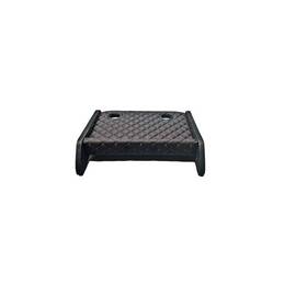 Masa de bord cu 2 suporti pentru pahare ,piele ecologica culoare Negru cusatura Rosie compatibila Iveco Daily 2007-2014 - - Roveli