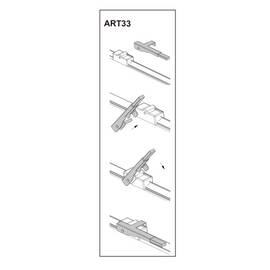 Stergator parbriz pasager  OPEL ASTRA H Van 02/2004➝ COD:ART33 18" - - Roveli