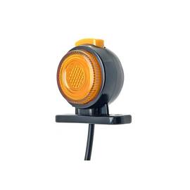 Lampa gabarit LED auto rotunda neon portocaliu rosu 12V 24V Cod: SPT020DPR - - Roveli