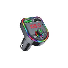 Modulator MP3 auto Bluetooth handsfree FM USB TF 3.1A LED compatibil 12V 24V Cod: F6 Bluetooth - - Roveli