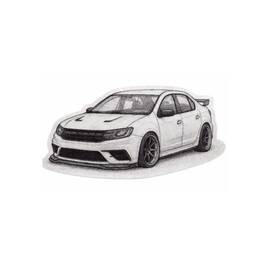 Abtibild Model Dacia Logan  sport auto decorativ pentru exterior Cod: XL-24 - - Roveli
