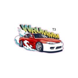 Abtibild "  MASINA WRUMM " Cod:TAG 069 / T3 - - Roveli