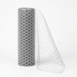 Plasa rabitz pentru gard si gradina DacEnergy, ochi hexagonal 12x12 mm, fir 0.70 mm, rol 1 x 25 M.L, model impletit din sarma zincata pentru imprejmuire, cotet pasari, protectie culturi si plante cataratoare, argintiu - - Roveli