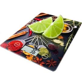 Cantar de bucatarie ECG KV 117 Chilli, 5 kg, precizie 1g, TARA, afisaj LCD, sticla securizata 3mm - - Roveli