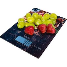 Cantar digital de bucatarie ECG KV 1021 berries, 10 Kg, functie TARA, precizie 1 g, LCD - - Roveli