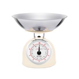 Cantar mecanic de bucatarie ETA Storio 5777 BEJ, 5 kg, precizie 25g, vas 5 L din otel inoxidabil - - Roveli