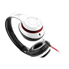 Casti audio fara fir GoGEN HBTM 41WR, Bluetooth, radioFM incorporat, microfon, alb cu rosu - - Roveli