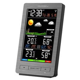 Statie meteo interior-exterior GoGEN ME 2930, senzor extern fara fir, LCD color - - Roveli