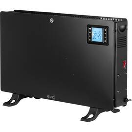 Convector electric de podea ECG TK 2080 DR negru, 2000 W, 3 trepte, termostat, LCD - - Roveli