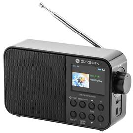 Radio portabil GoGEN DAB 500 BTC cu tuner DAB+ si FM, 1W, Bluetooth, LCD color, baterie 2000 mAh - - Roveli