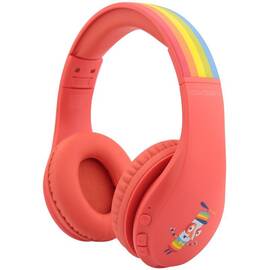 Casti audio fara fir pentru copii GoGEN Decek, Bluetooth 5.2, volum limitat, rosu - - Roveli