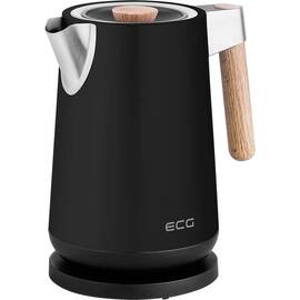 Fierbator electric ECG RK 1768 Strix Timber Black, 1.7 litri, 2200 W, otel inoxidabil si elemente din lemn - - Roveli