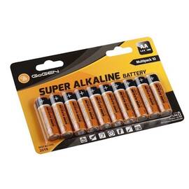 Set baterii Alcaline GoGEN SUPER AA, LR06, blister 10 buc - - Roveli