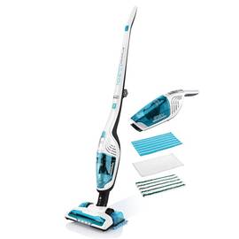 Aspirator vertical si mop 3 in 1 fara fir ETA Moneto II AQUA PLUS 6453 90000, Li-ion 21.6 V, 0.55 l - - Roveli