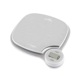Cantar digital de bucatarie ETA ECOlogic 4770 90000, nu necesita baterii, 5 Kg, TARA, otel inoxidabil - - Roveli