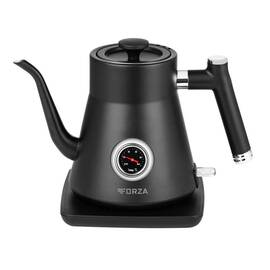 Fierbator electric ECG Forza 5000 Pour over Nero, 1200 W, 0.8 litri, otel inoxidabil, negru mat - - Roveli