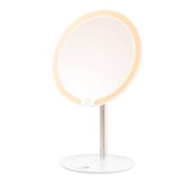 Oglinda cosmetica ETA Fenite 1353 90000, diametru 178 mm, 3 culori de iluminare, inclinare 0-90°, baterie reincarcabila 2000mAh - - Roveli