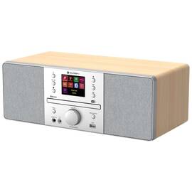 Internet radio GoGEN IR 267 BTDAB, 2x10W, DAB+/FM, CD, LCD, Bluetooth, Spotify Connect, argintiu/maro - - Roveli