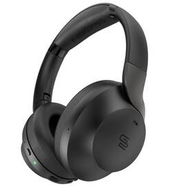 Casti audio fara fir GoGEN HBTM 93B, Over the Ear, Bluetooth 5.3, functie anulare zgomot ambiental, microfon, negru - - Roveli