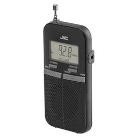 Radio de buzunar portabil JVC RA-E411B, Afisaj LCD, Tuner digital FM/AM, Negru - - Roveli