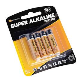 Set 4 baterii alcaline GoGEN SUPER, AAA, 1.5 V, LR03 - - Roveli