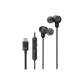 Casti JVC HA-FR29UC-B-U, Cu fir, In-Ear, Microfon, USB-C, Functie Mod Sunet, Husa, negru - - Roveli