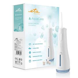 Irigator bucalETA AquaCare II 4708 90000, 4 moduri de curatare, rezervor 250 ml, IPX7, alb - - Roveli