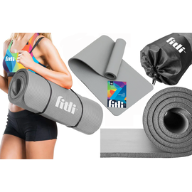 Saltea Yoga pentru exercitii, material spuma, 183x61 cm, Gri - - Roveli