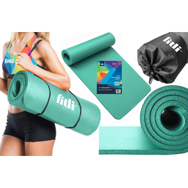 Saltea Yoga pentru exercitii, material spuma, 183x61 cm, Turcoaz - - Roveli