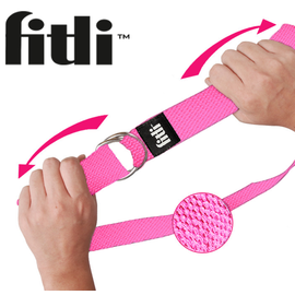 Curea de Yoga pentru exercitii de intensitate puternica, 300 cm,  Roz - - Roveli