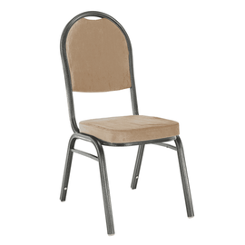 Scaun, tesatura bej/cadru gri, JEFF 2 NEW - - Roveli
