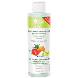 Cleansing Line - Face Wash & Scrub 2 in 1 - Gel de curatare si exfoliere 2 in 1 cu ulei esential de grapefruit - - Roveli