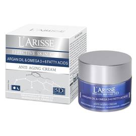 L'arisse - Anti-wrinkle cream - Crema anti-aging pentru varsta 65+ cu Ulei de Argan si Acizi Grasi Omega 3+6 - - Roveli