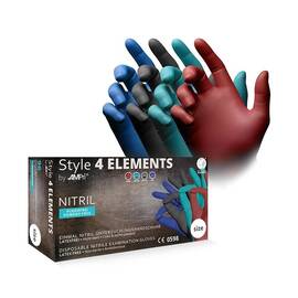 Manusi de nitril MIX, fara pudra 4 Elements (4 Culori) - - Roveli