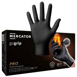 Manusi nitril GO Grip Negre - - Roveli