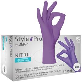 Manusi nitril Mov Style Prune - - Roveli