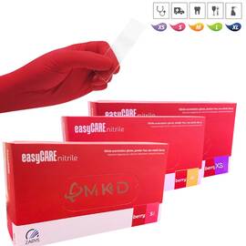 Manusi nitril nepudrate EasyCare Berry - - Roveli