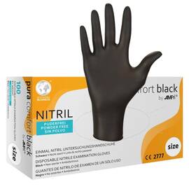 Manusi nitril nepudrate Negre Pura Comfort - - Roveli