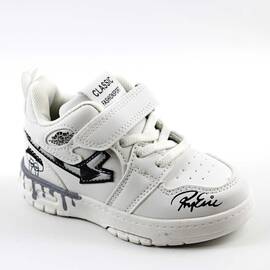 Pantofi sport pentru copii cu talpa usoara B01675-7-WHITE, Culoare (12): ALB/GRI, Marime (12): 35 - - Roveli