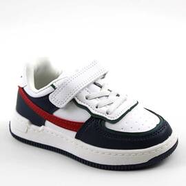 Pantofi sport pentru copii cu talpa usoara B10483-20-WHITE, Culoare (12): ALB/MULTICOLOR, Marime (12): 27 - - Roveli