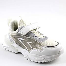 Pantofi sport pentru copii cu talpa usoara C10562-7-WHITE, Culoare (12): ALB/GRI, Marime (12): 35 - - Roveli