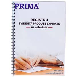 Registru evidenta produse expirate pentru uz veterinar A4, 50 file - - Roveli