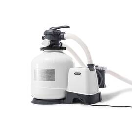 Pompa cu filtru nisip Intex, realizata din PVC, 220-240 V, adaptata pentru piscine de 52.000 l, 12000 litri pe ora - - Roveli