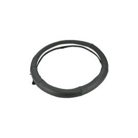 Husa volan auto piele perforata negru cusatura neagra marime M 37-38 cm Cod: 1319 - - Roveli