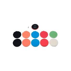 Bureti polisat auto 150 mm M14 6000 RPM 12 piese cu suport adaptor si blana lustruit Cod: YT-47932 - - Roveli