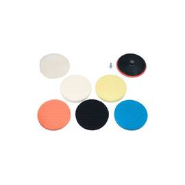 Bureti polisat auto 180 mm M14 6000 RPM 8 piese cu suport adaptor si blana lustruit Cod: YT-47933 - - Roveli