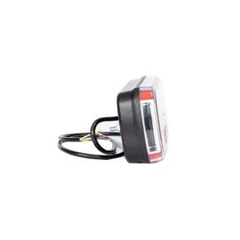 Lampa spate LED 6 functii 12V-24V cu ceata si iluminare numar mufa Fristom Cod: FT-130 PM - - Roveli