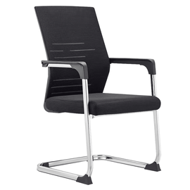 Scaun de conferinta, negru/crom, SALMAN NEW - - Roveli