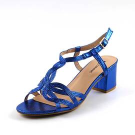 Sandale elegante de dama, cu toc patrat ML-CIC86-BLUE/X, Culoare (12): Albastru, Marime (12): 37 - - Roveli